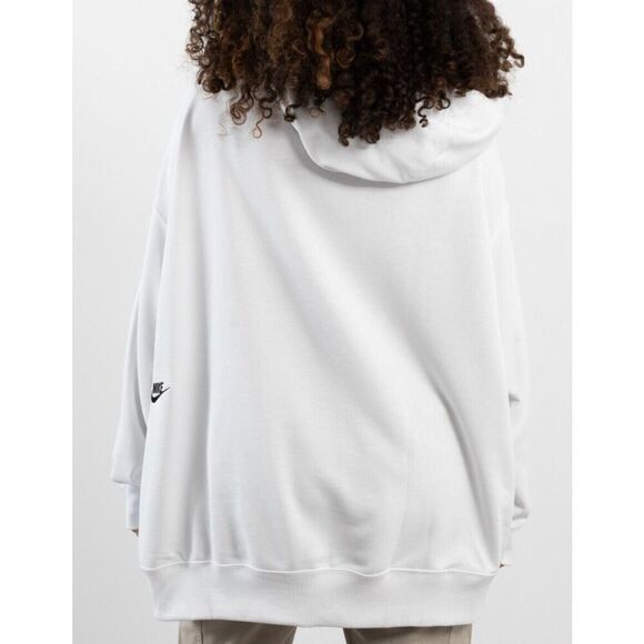Nike FJ4915-121 Women's Sz Medium Summit White Oversized Pullover Hoodie - Picture 12 of 13